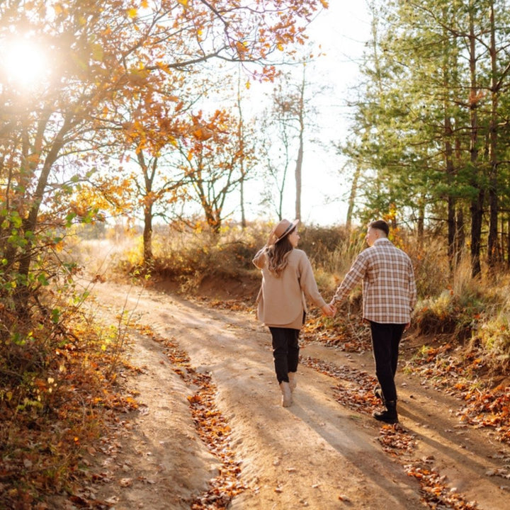 Wandelen in herfst
