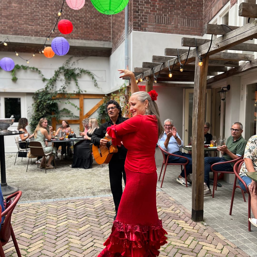 Spaanse danseres op de Spaanse avond bij Stadsherberg Ald Weishoès in Venlo
