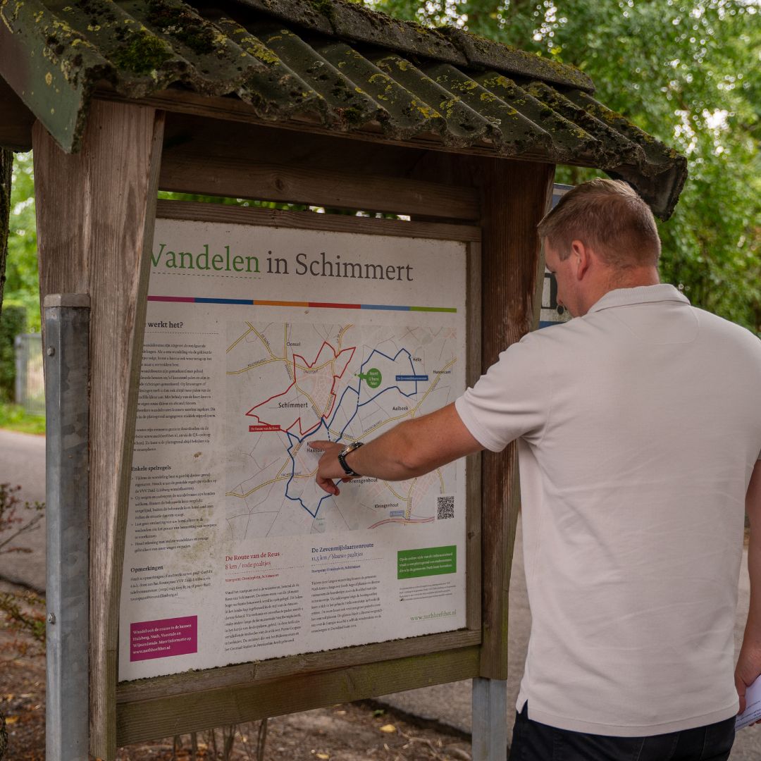 wandelen in schimmert