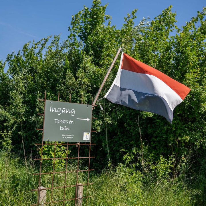Ingang Pluk en Theetuin In de 7e Hemel in Grashoek