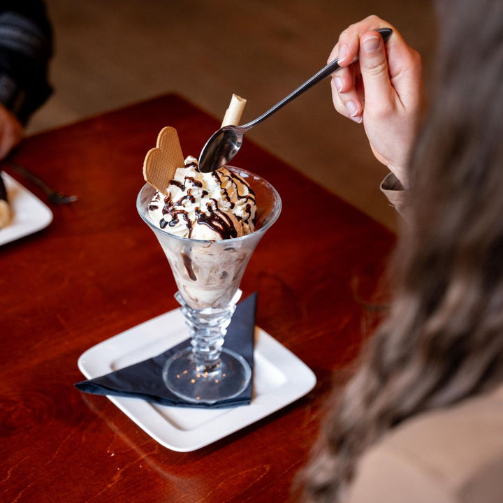 Dessert bij Grandcafé Bie de Tied in Kelpen-Oler