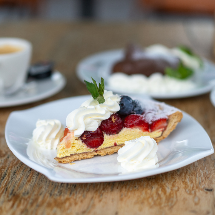 Vlaai bij de stationnerie